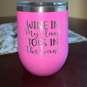 Wine lovers (Pink) Insulated 12oz Stainless Steel mug